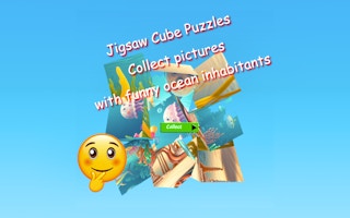 Jigsaw Cube Puzzles: Funny Ocean Creatures