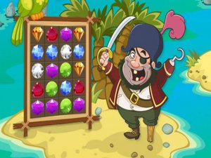 Pirates Treasures Match 3 Puzzle Game