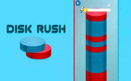 Disk Rush: Color Match Challenge