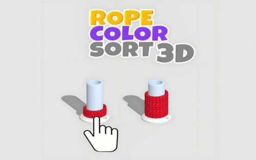 Rope Color Sort 3D Puzzle Game