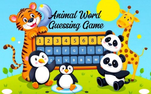 Animal Word Guessing Game: Fun Vocabulary Puzzle