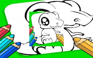 Anime Animals Coloring Pages: Free Online Coloring Book Game