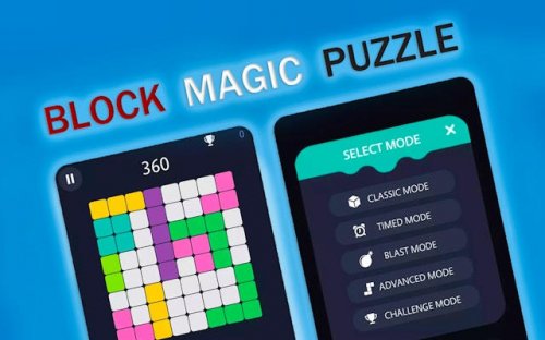 Block Magic Puzzle - Tetris Style Block Game