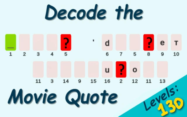 Decode the Movie Quote - Guess the Film Game