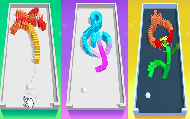 Domino Falling - Domino Effect Puzzle Game