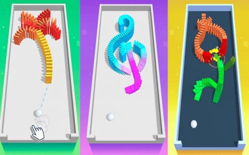 Domino Falling - Domino Effect Puzzle Game