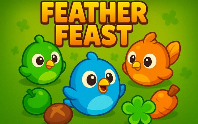 Feather Feast: Bird Feeding Frenzy