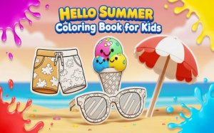 Hello Summer Coloring Book - Free Digital Art Game Online