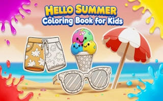 Hello Summer Coloring Book - Free Digital Art Game
