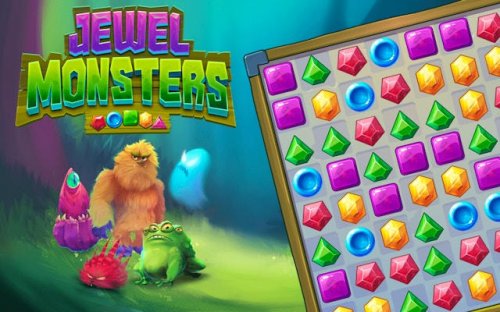 Jewel Monsters Match 3 Puzzle Adventure