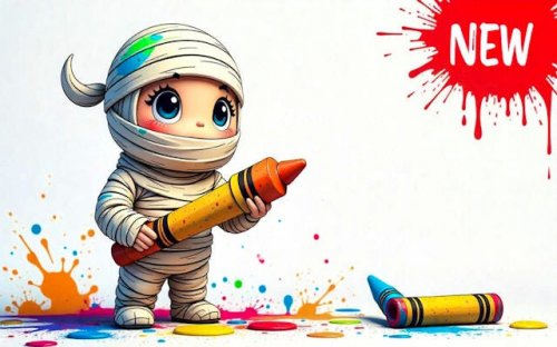 Mummy Coloring Book: Free Online Art Game