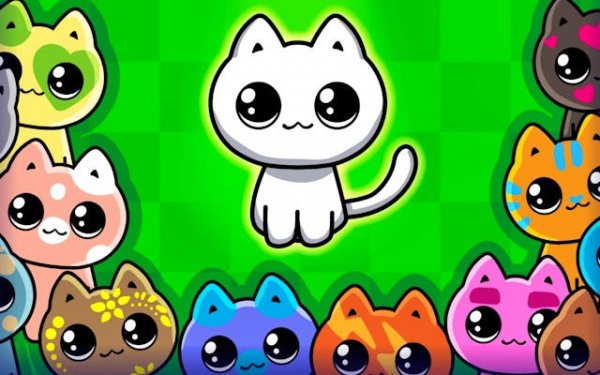 Feline Hue Harmony: Gentle Pet Play