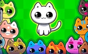 Feline Hue Harmony: Gentle Pet Play