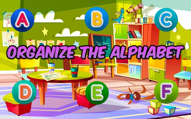 Organize The Alphacasual game - Letter Learning Game