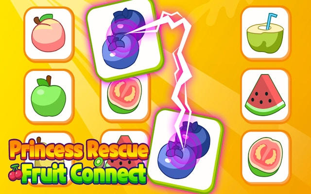 Princess Rescue Fruit Connect - Match Puzzle Game