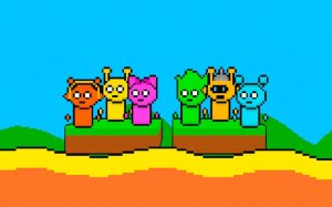 Sprunki Lava Escape 2Player Online Game - Endless Jumping Co-op Arcade Game
