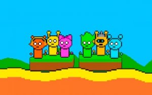 Sprunki Lava Escape Co-op Platformer