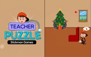 Teacher Puzzle Stickman Games: Brain Teaser & Hand Stretching Adventure Online