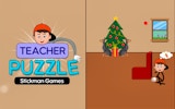Teacher Puzzle Stickman Games: Brain Teaser & Hand Stretching Adventure