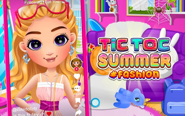 Tictoc Summer Fashion: Makeup & Style Game