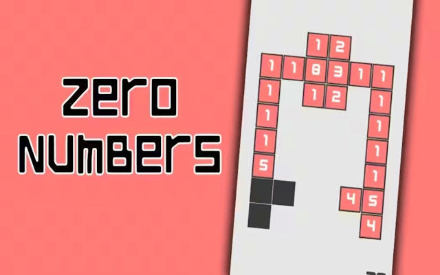 Zero Numbers Puzzle Game