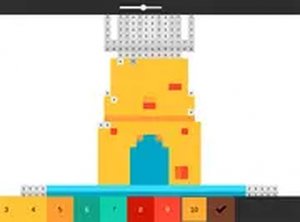 Numbered Pixel Coloring Puzzle
